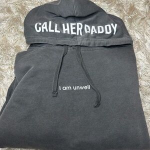 Gray Call Her Daddy Sweatshirt Hoodie